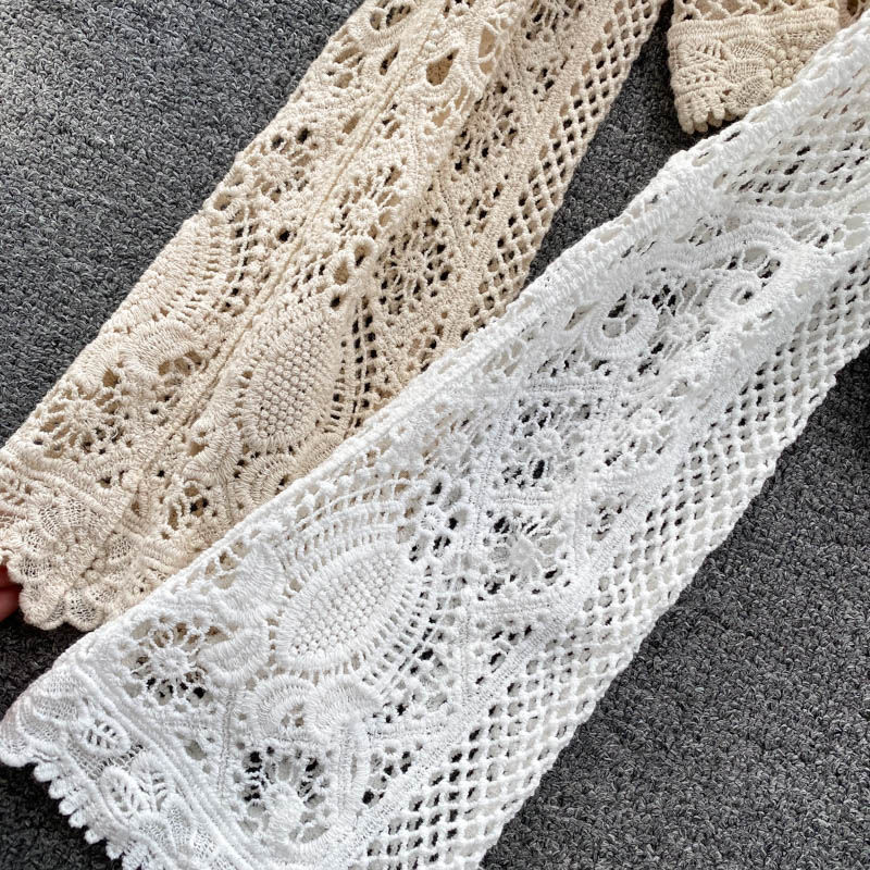 Blouses Women Retro Hollow Out - Street Fashion Korean 评论和价格