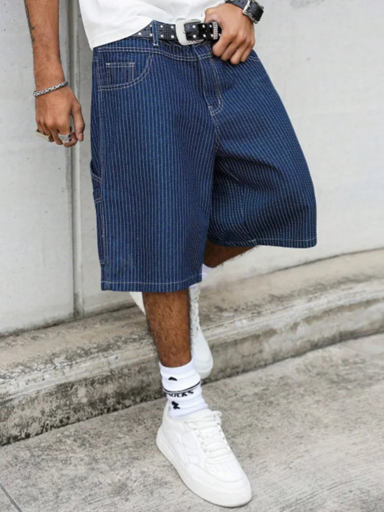 Vintage Hickory Stripe Baggy D - Street Fashion Art 评论和价格