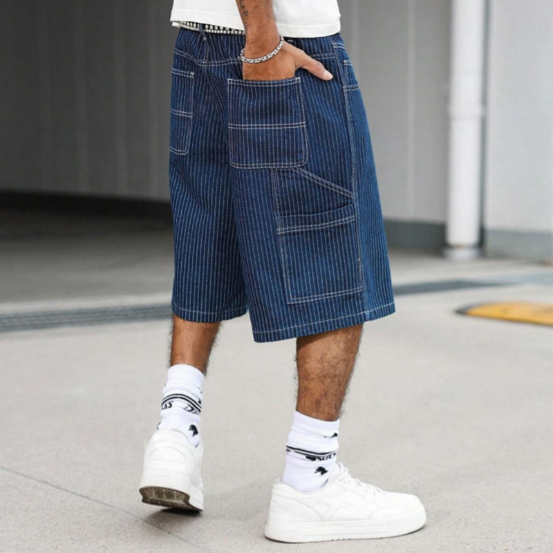 Vintage Hickory Stripe Baggy D - Street Fashion Art 评论和价格