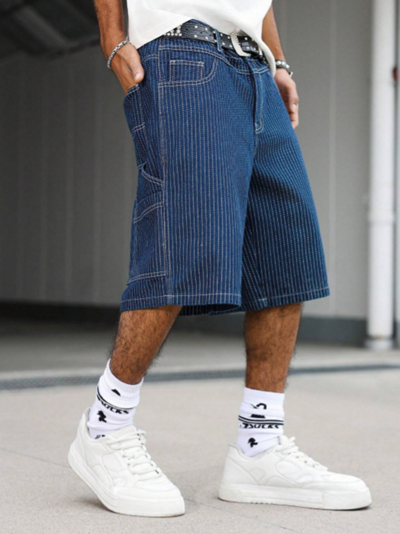 Vintage Hickory Stripe Baggy D - Street Fashion Art 评论和价格