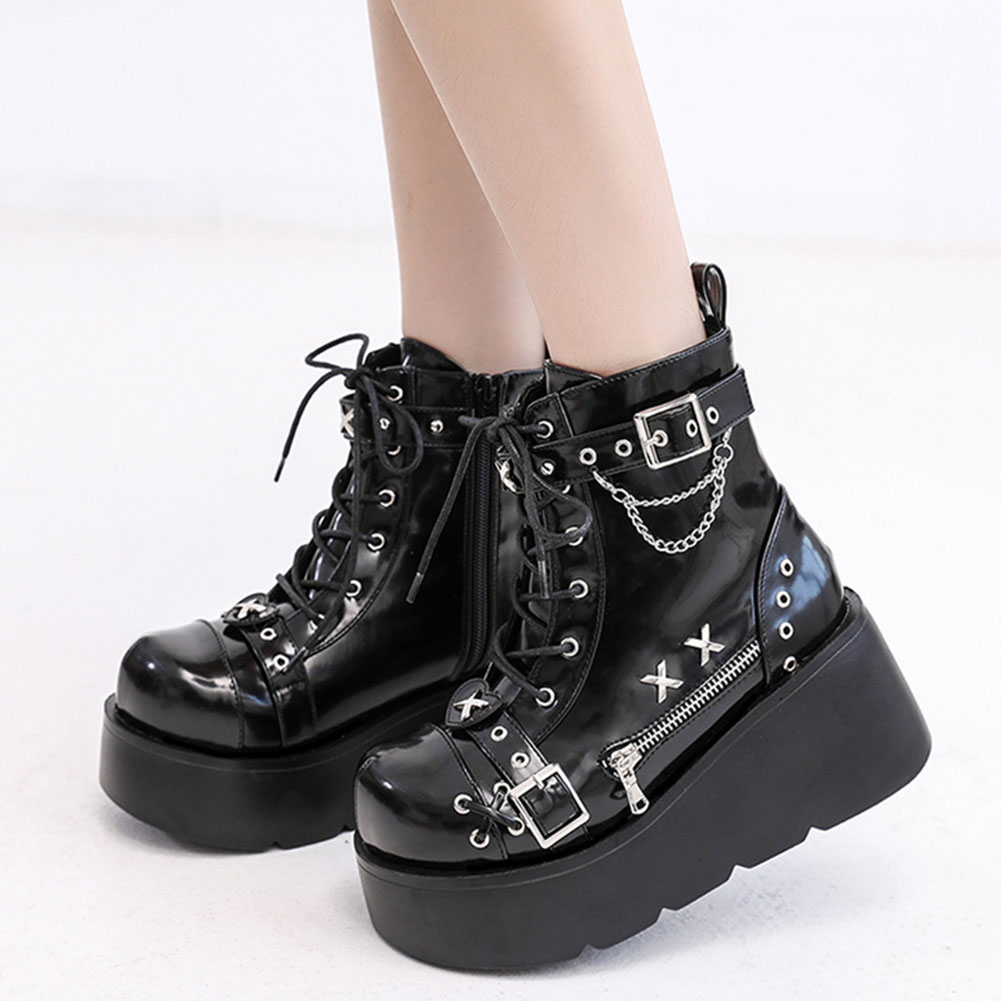 Brand New Ladies Goth Platform - Street Fashion Lady 评论和价格