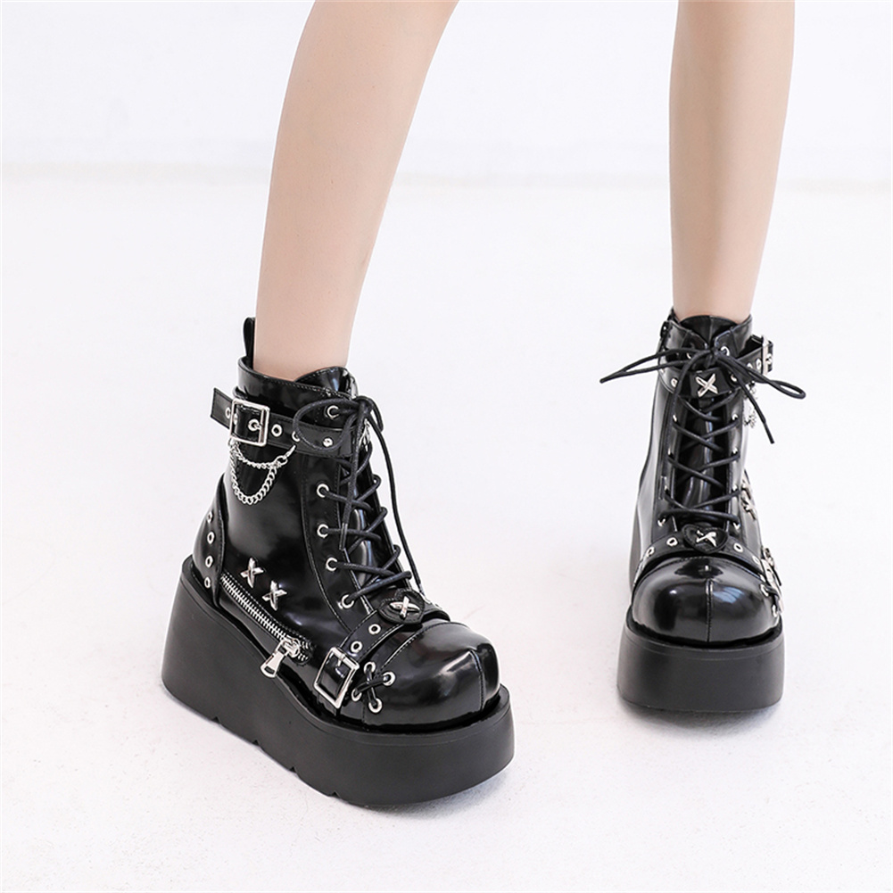 Brand New Ladies Goth Platform - Street Fashion Lady 评论和价格
