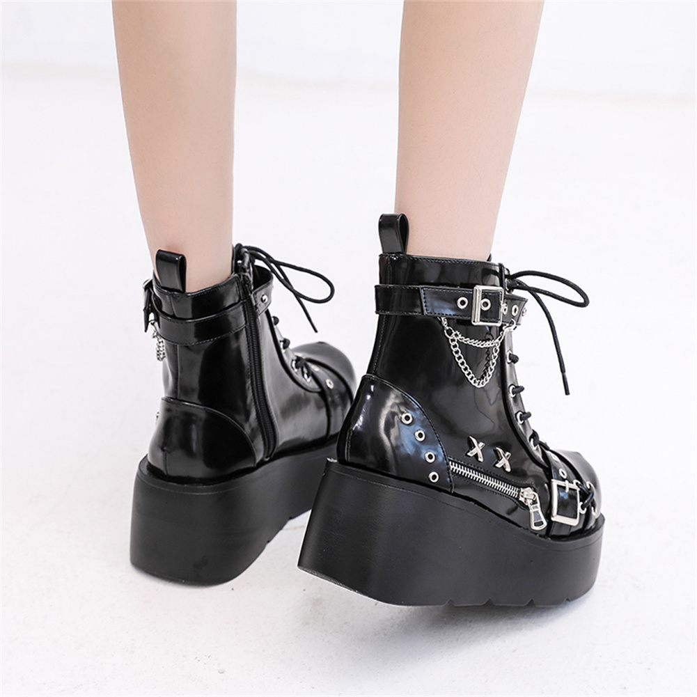 Brand New Ladies Goth Platform - Street Fashion Lady 评论和价格