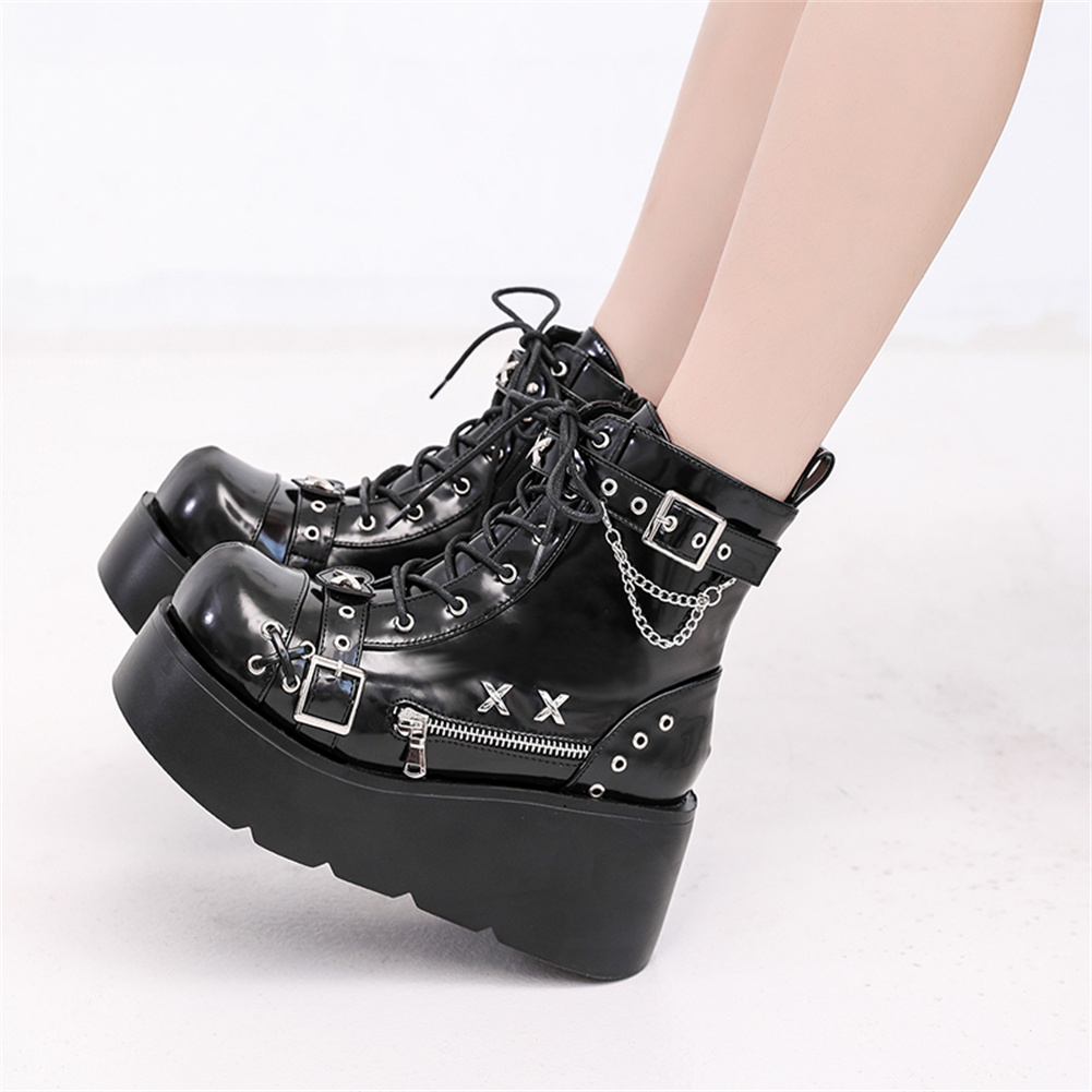 Brand New Ladies Goth Platform - Street Fashion Lady 评论和价格