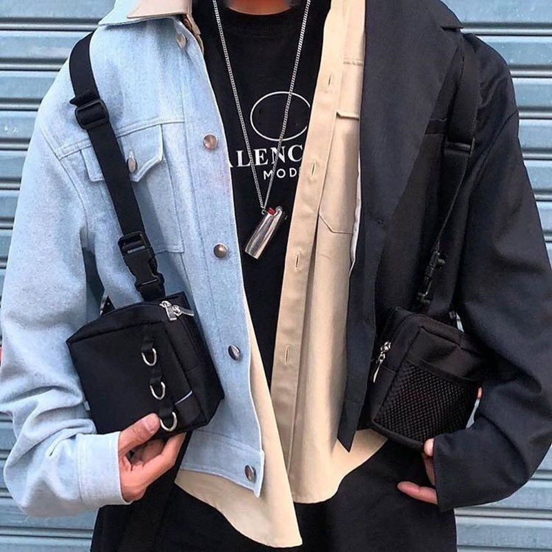 Street Trend Chest Rig Bag Hip - Street Fashion Types 评论和价格